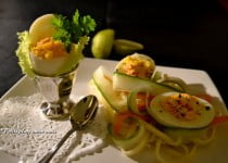 Oeuf mimosa à la chantilly de saumon