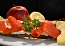 Tartine de saumon à la pomme