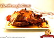 Canette aux fruits secs