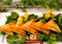 Samoussa au bœuf et aux raisins