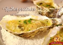 Huîtres gratinées au champagne