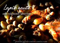 Lapin sauté aux oignons saucier