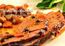 Cuissot de chevreuil sauce grand veneur