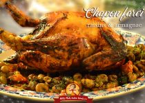 Chapon farci aux raisins et armagnac