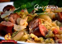 Chou chinois aux saucisses de Toulouse