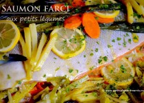 Saumon farci aux petits légumes