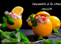 Concombre à la crème revisité