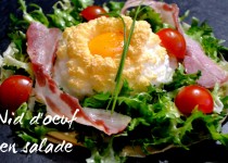 Nid d’œuf en salade