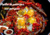 Poêlée de poivrons aux merguez