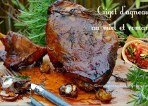 Gigot d’agneau au miel et romarin