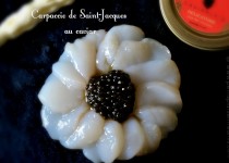 Carpaccio de Saint-Jacques au caviar