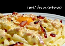 Pâtes façon carbonara