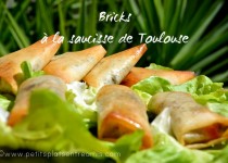 Bricks à la saucisse de Toulouse