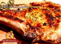 Côte de veau grillée, à l’estragon