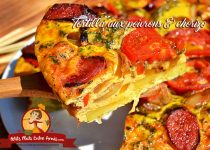 Tortilla aux poivrons & chorizo