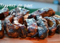 Travers de porc laqué