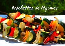 Brochettes de légumes