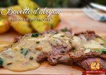 Bavette d’aloyau sauce poivre vert