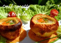 Oeuf cocotte en brioche