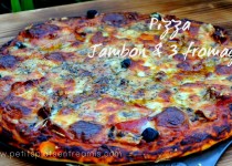 Pizza jambon et 3 fromages