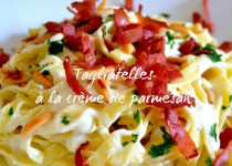 Tagliatelles à la crème de parmesan
