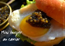 Mini burger au caviar