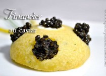 Financier au caviar