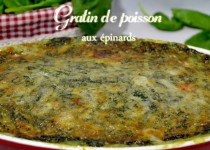 Gratin de poisson aux épinards