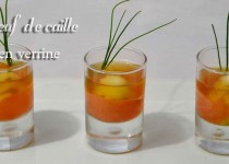 Oeuf de caille en verrine