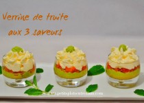 Verrine de truite fumée aux 3 saveurs