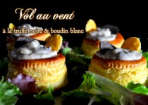 Vol au vent à la truffe noire et boudin blanc
