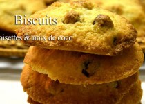 Biscuits noisettes et noix de coco