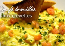 Oeufs brouillés aux crevettes