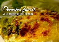 Pennoni farcis à la mousse de brocoli