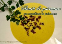 Velouté de poireaux aux croustillants de jambon cru