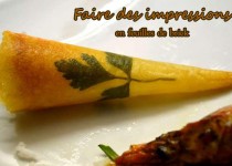 Faire des impressions en feuilles de brick