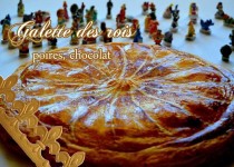 Galette des rois, poires, chocolat