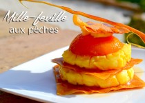 Mille-feuille aux pêches