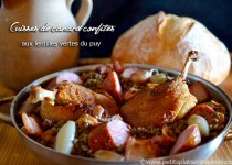 Cuisses de canard confites aux lentilles vertes du Puy