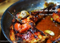 Cuisse de dinde rôtie au miel