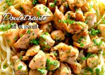 Poulet sauté à l’ail et au persil
