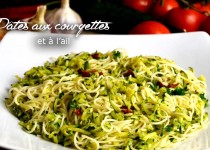 Pâtes aux courgettes et à l’ail