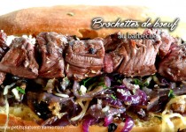 Brochettes de boeuf au barbecue