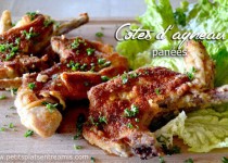 Côtes d’agneau panées au parmesan