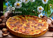 Tarte roquefort & poires