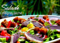Salade de magret séché