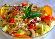 Salade de pâtes au parfum d’agrumes