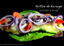 Harengs pommes à l’huile en tartine