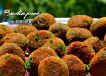 Boudin pané en boulettes