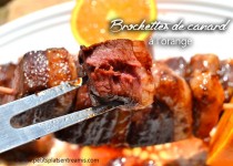 Brochettes de canard à l’orange